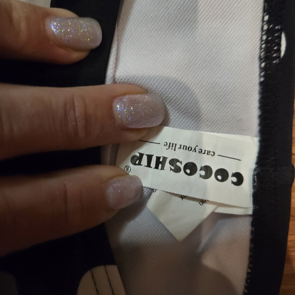 COCOSHIP Black and White Polka Dot Bikini - Picture 4 of 10